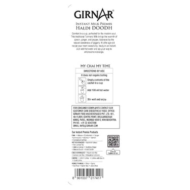 Girnar - Instant Milk Premix Haldi Doodh - 10 Sachet